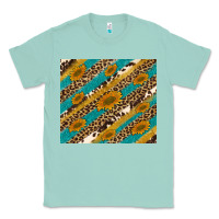 Seafoam leopard cowhide  leather sunflowers Classic Tee - Artiststas