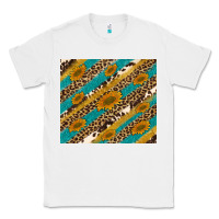White leopard cowhide  leather sunflowers Classic Tee - Artiststas