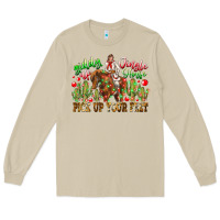 Mushroom Giddy Up Jingle Horse Pick Up Your Feet Long Sleeve Tee - CowhideDigitalArt