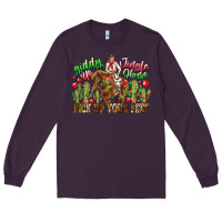 Plum Giddy Up Jingle Horse Pick Up Your Feet Long Sleeve Tee - CowhideDigitalArt