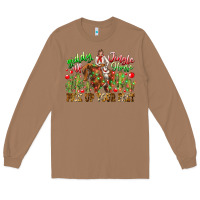 Toasted Coconut Giddy Up Jingle Horse Pick Up Your Feet Long Sleeve Tee - CowhideDigitalArt