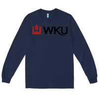 Navy Western Kentucky University Long Sleeve Tee - linhVisuals
