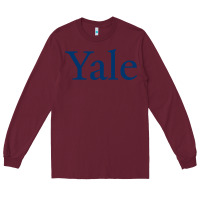 Burgundy Yale University Long Sleeve Tee - linhVisuals