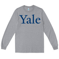 Heather Grey Yale University Long Sleeve Tee - linhVisuals