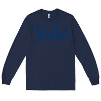 Navy Yale University Long Sleeve Tee - linhVisuals