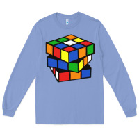 Colony Blue rubik cube Long Sleeve Tee - linhVisuals