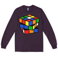 Plum rubik cube Long Sleeve Tee - linhVisuals