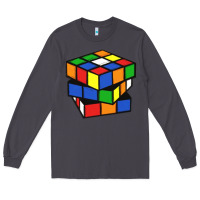 Smoke rubik cube Long Sleeve Tee - linhVisuals