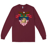 Burgundy United States Military Academy West Point Long Sleeve Tee - linhVisuals