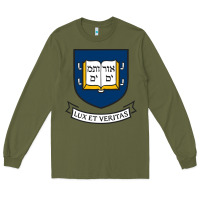 Army Green Yale University Long Sleeve Tee - linhVisuals