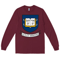 Burgundy Yale University Long Sleeve Tee - linhVisuals