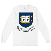 White Yale University Long Sleeve Tee - linhVisuals