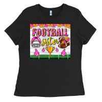 Football Sister Tumbler Ladies Tee | Teevron