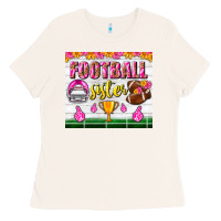 Bone football sister tumbler Ladies Tee - BundleAndBundleShop