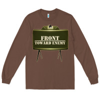 Chestnut front toward enemy distressed claymore mine military Long Sleeve Tee - linhVisuals