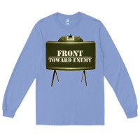 Colony Blue front toward enemy distressed claymore mine military Long Sleeve Tee - linhVisuals