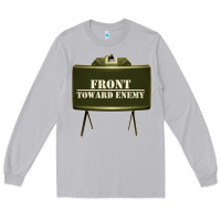 Moon Dust front toward enemy distressed claymore mine military Long Sleeve Tee - linhVisuals
