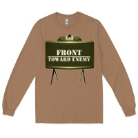 Toasted Coconut front toward enemy distressed claymore mine military Long Sleeve Tee - linhVisuals