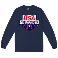 Navy swimming team Long Sleeve Tee - linhVisuals