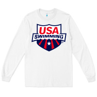 White swimming team Long Sleeve Tee - linhVisuals
