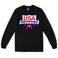 Black swimming team Long Sleeve Tee - linhVisuals