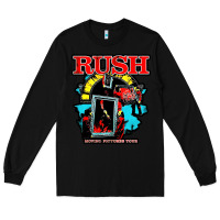 Black RUSH MUSIC Long Sleeve Tee - linhVisuals