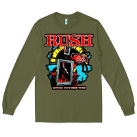 Army Green RUSH MUSIC Long Sleeve Tee - linhVisuals