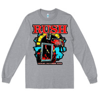 Heather Grey RUSH MUSIC Long Sleeve Tee - linhVisuals