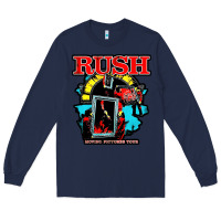 Navy RUSH MUSIC Long Sleeve Tee - linhVisuals