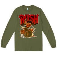 Army Green rush neil 10 Long Sleeve Tee - linhVisuals