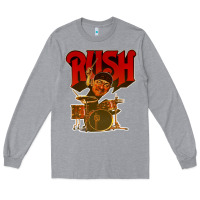 Heather Grey rush neil 10 Long Sleeve Tee - linhVisuals