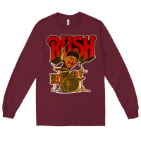 Burgundy rush neil 10 Long Sleeve Tee - linhVisuals
