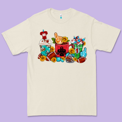 Coffee And American Football Coffee Cups Premium Tee Designed By Fadigitalartstudio