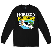 Black horizon organic milk Long Sleeve Tee - linhVisuals