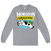 Heather Grey horizon organic milk Long Sleeve Tee - linhVisuals
