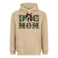 Mushroom Western Christmas Dog Mom St Bernard Heavyweight Hoodie - RanaPortraitStore