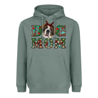 Sage Western Christmas Dog Mom St Bernard Heavyweight Hoodie - RanaPortraitStore