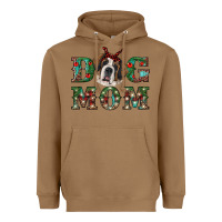 Toasted Coconut Western Christmas Dog Mom St Bernard Heavyweight Hoodie - RanaPortraitStore