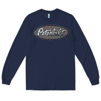 Navy Peterbilt Trucks Long Sleeve Tee - linhVisuals