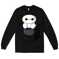 Black baymax in pocket [tb] Long Sleeve Tee - linhVisuals