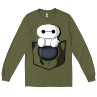 Army Green baymax in pocket [tb] Long Sleeve Tee - linhVisuals