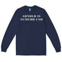 Navy arnold is numero uno Long Sleeve Tee - linhVisuals