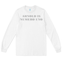 White arnold is numero uno Long Sleeve Tee - linhVisuals