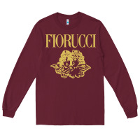 Burgundy fiorucci Long Sleeve Tee - linhVisuals