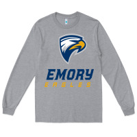 Heather Grey emory eagles Long Sleeve Tee - linhVisuals