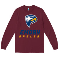 Burgundy emory eagles Long Sleeve Tee - linhVisuals