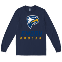 Navy emory eagles Long Sleeve Tee - linhVisuals