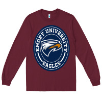 Burgundy emory eagles Long Sleeve Tee - linhVisuals