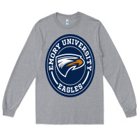Heather Grey emory eagles Long Sleeve Tee - linhVisuals