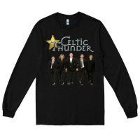 Black Celtic Thunder Long Sleeve Tee - linhVisuals